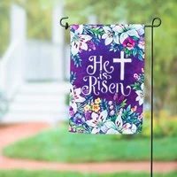 He is Risen Garden Flag