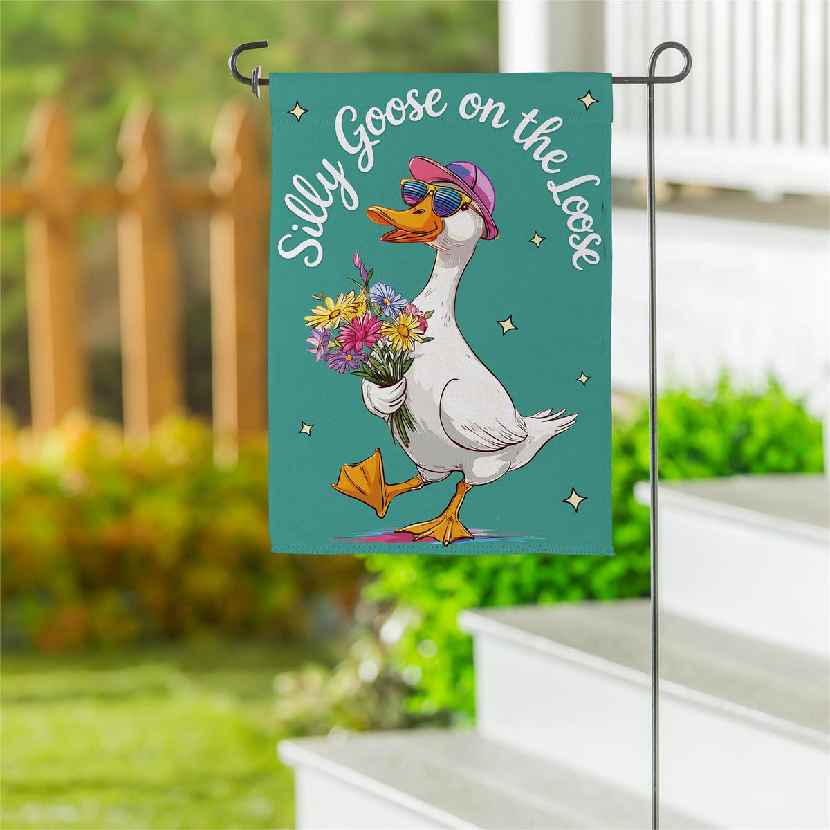 Silly Goose Garden Flag