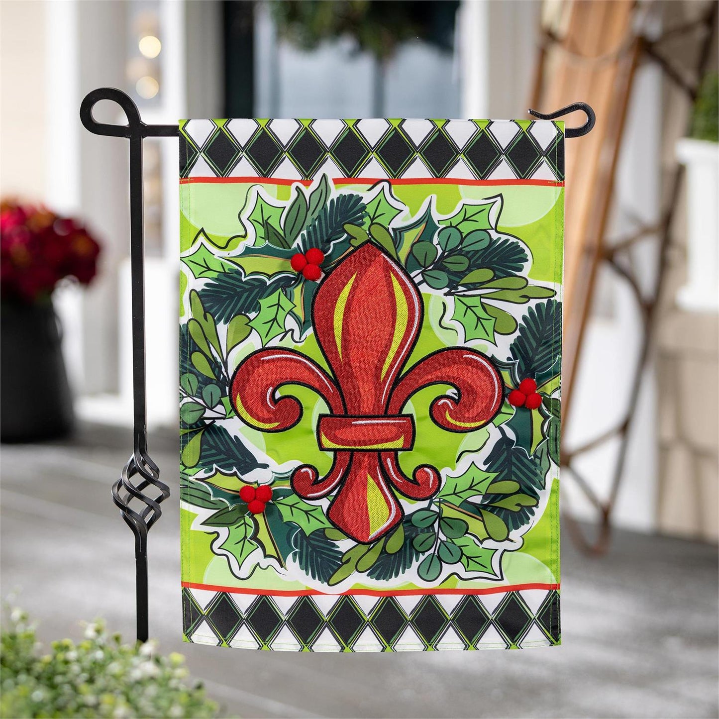 Holiday Fleur-de-Lis  Flag