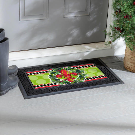 Christmas Fleur‑de‑Lis Switch Mat Insert
