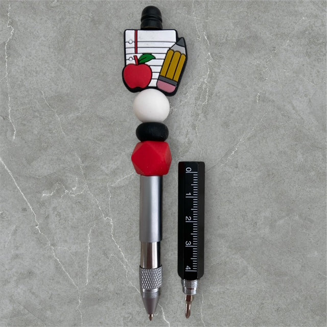 Beaded All-in-one Screwdriver Stylus Pen Ruler!