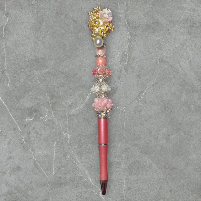 All About the Pink & Pearl Beaded Pen