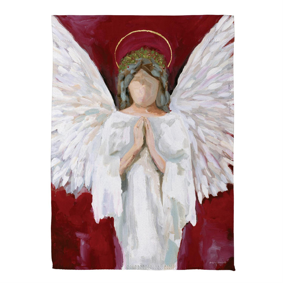 Praying Angel Garden Flag