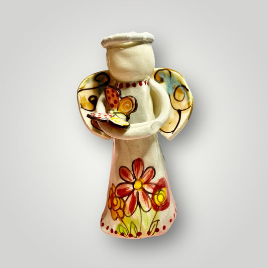Angel Holding a Butterfly I - Figurine - Heartfelt Traditions Pottery