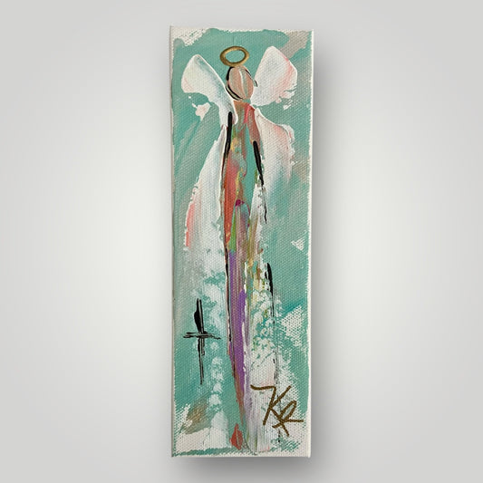 Angel in Teal - Gospel Art Canvas