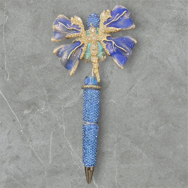 Azure Wings Beaded Pen