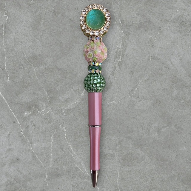 Bauble & Roses Beaded Pen