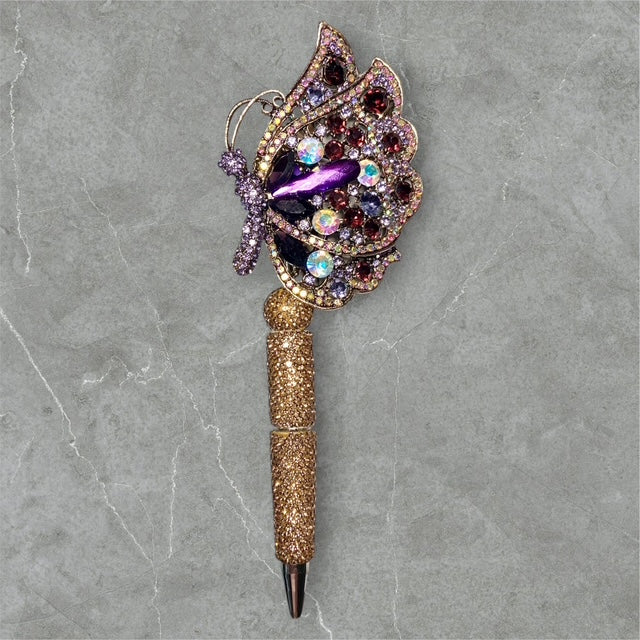 Bejeweled Butterfly Beaded Pen