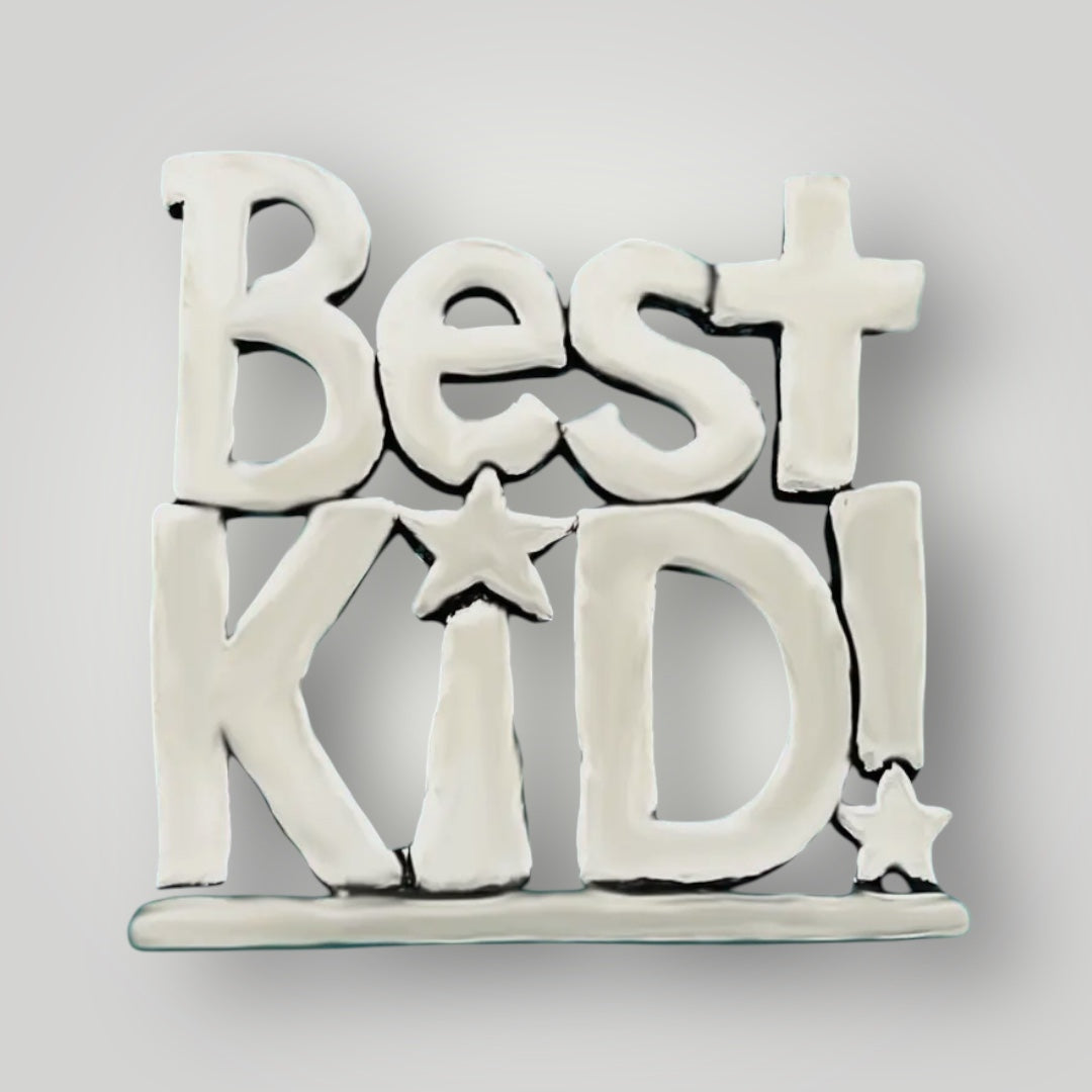 Best Kid Plaque - Pewter - PLT25