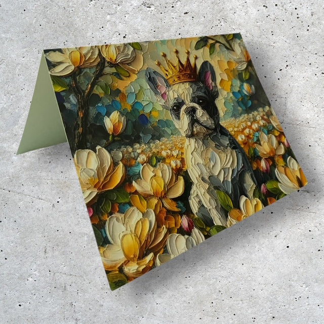 Birdie the French Bulldog - Magnolia Collection #12 - Note Card