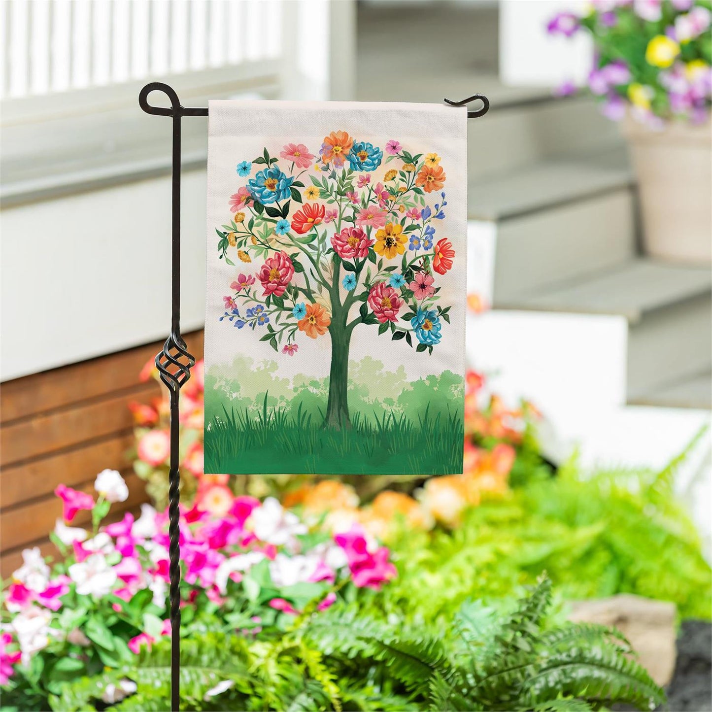 Blooming Tree of Life Garden Flag