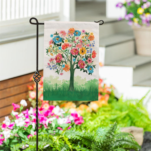 Blooming Tree of Life Garden Flag