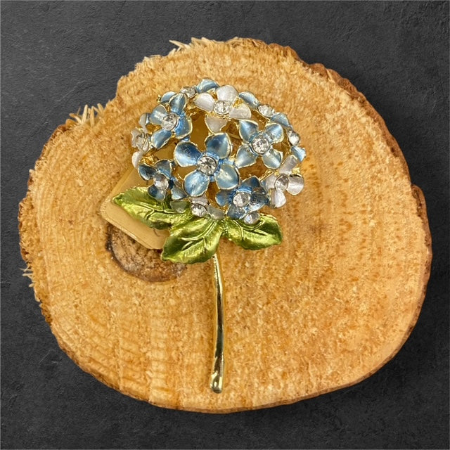 Blue Hydrangea - The Manor Brooch Collection