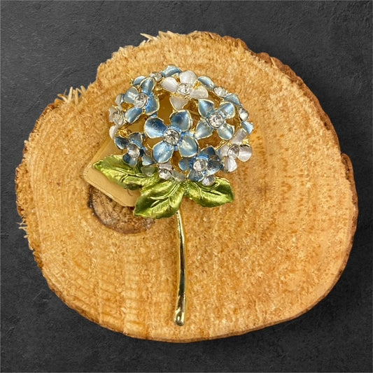 Blue Hydrangea - The Manor Brooch Collection