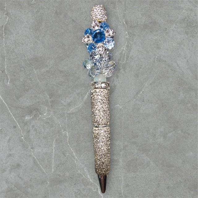 Blue Radiance Beaded Pen