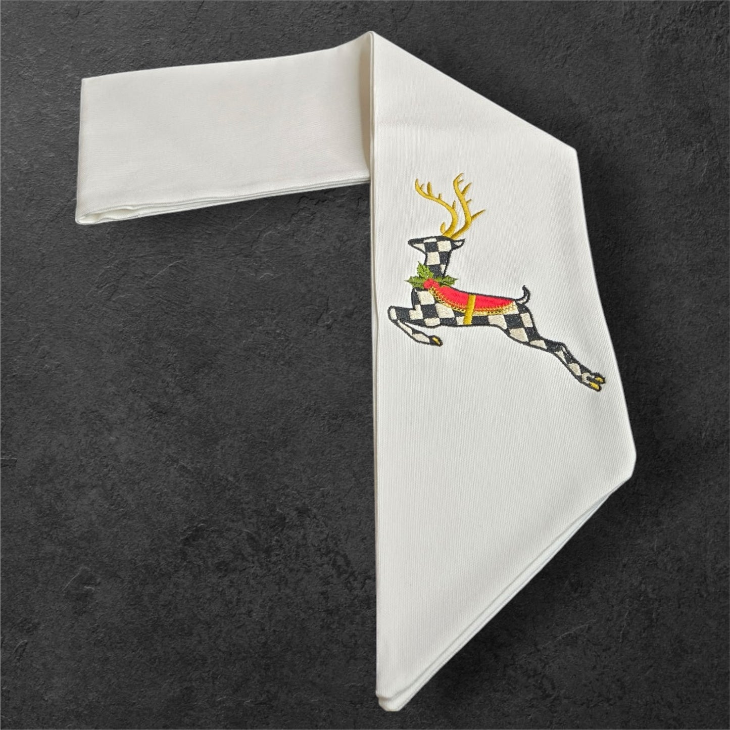 Buffalo Check Reindeer- The Manor Sash Collection