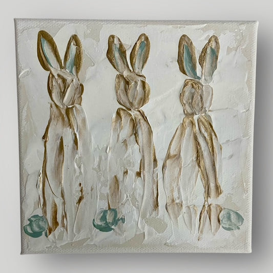 Bunny Trio - Gospel Art Canvas