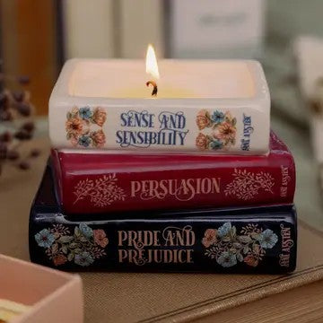 Bookstack Candle, Jane Austen