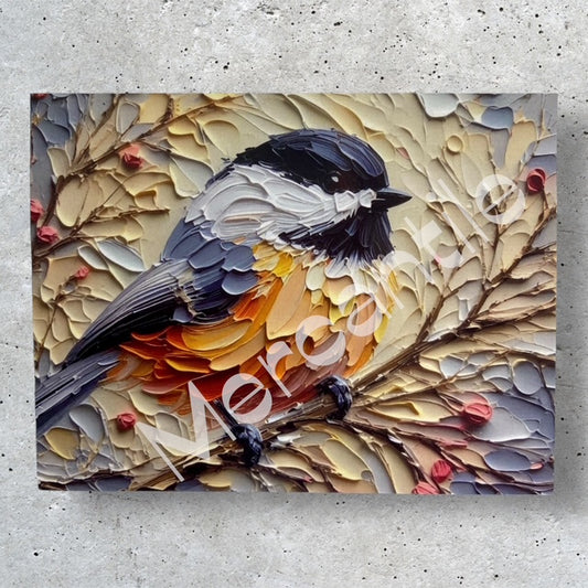 Chickadee in Harmony - Note Card