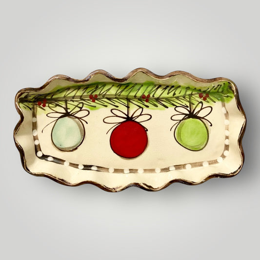 Christmas Mint Tray - Ornaments - Heartfelt Traditions Pottery