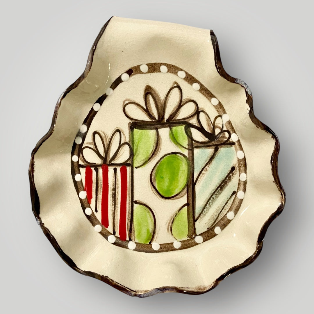 Christmas Spoon Rest - Presents - Heartfelt Traditions Pottery