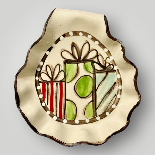 Christmas Spoon Rest - Presents - Heartfelt Traditions Pottery