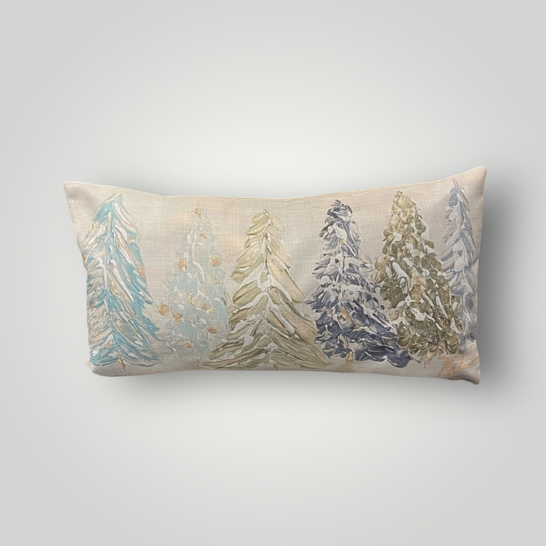 Christmas Tree Farm Lumbar Pillow