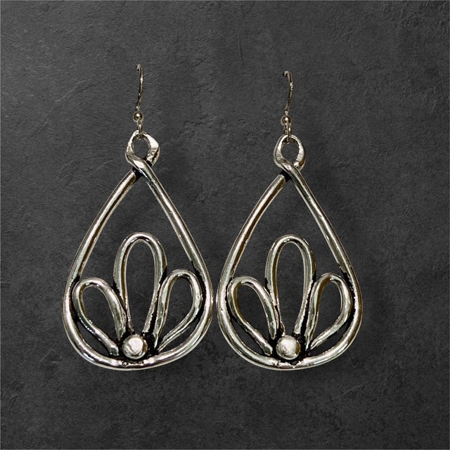 Corsica Earrings - Pewter - JER128