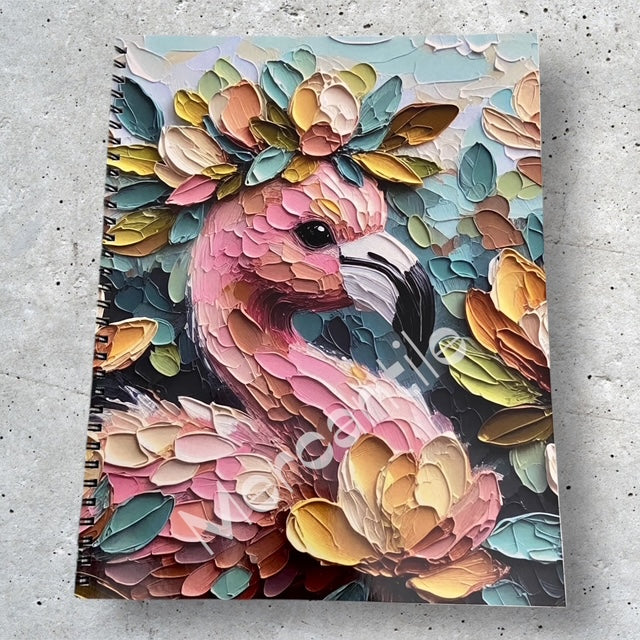 Crowned Magnolia Flamingo Notebook
