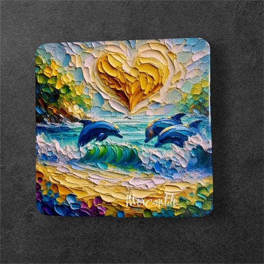Dolphin Love - Magnet