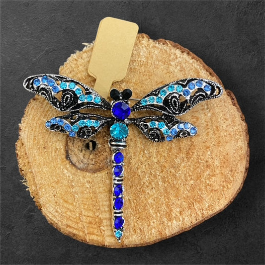 Dragonfly Blues - The Manor Brooch Collection