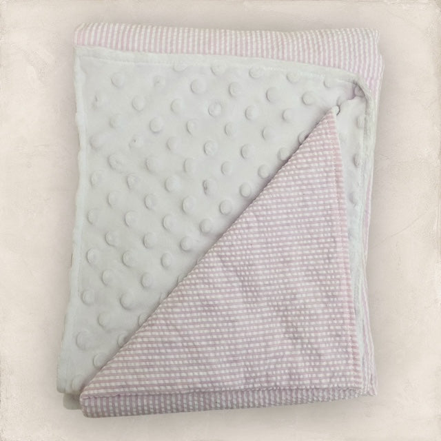 Dream Big Little Girl Minky Blanket - Pink