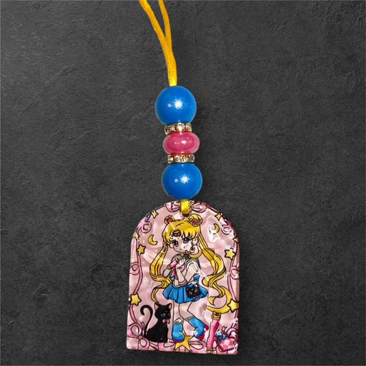 Enchanted Moon Duo Beaded Necklace - Sparkles Collection