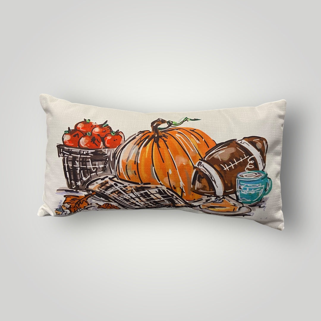 Fall & Football Lumbar Pillow