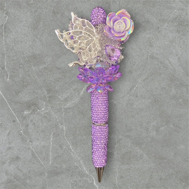 Flutter & Blooms Beaded Pen