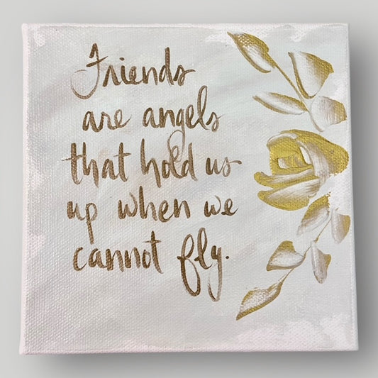 Friends are Angels - Gospel Art Canvas