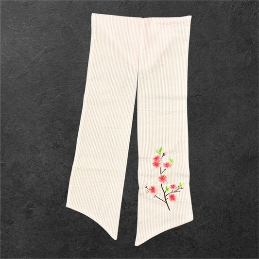 Fringed Blossoms in Pink Manor sash