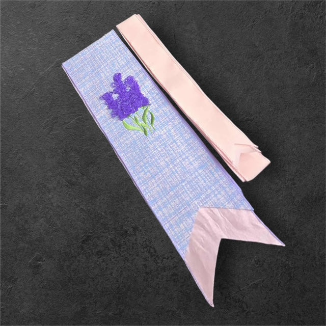 Fringed Lavender Love - The Manor Ribbon Sash Collection