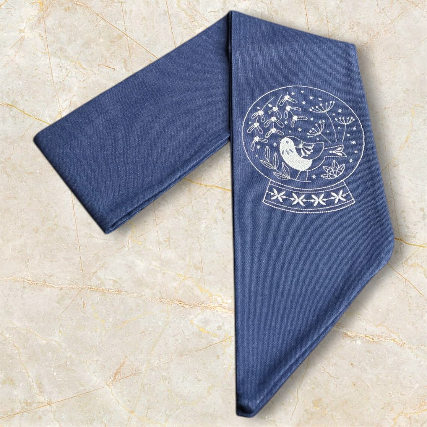 Frosted Flight wreath sash from The Manor Collection