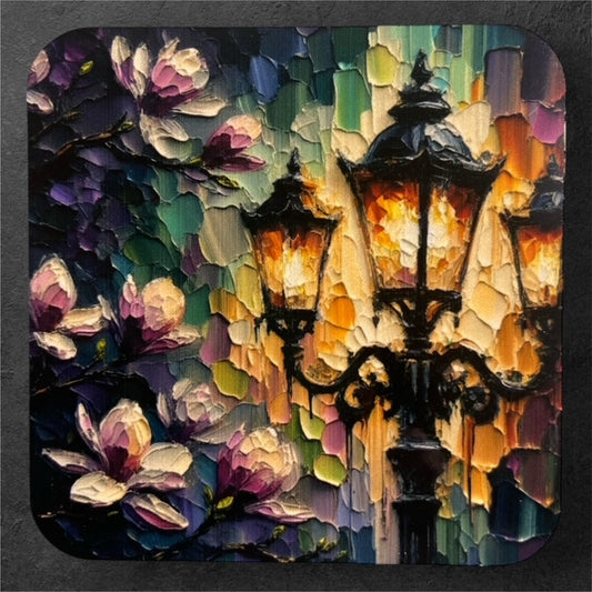 Gas Lamppost & Magnolias - NOLA Manor Magnet Collection