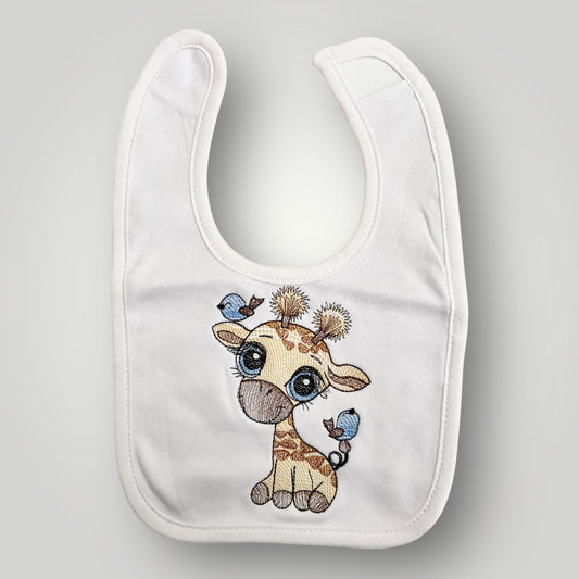 Giraffe Blue - Bib