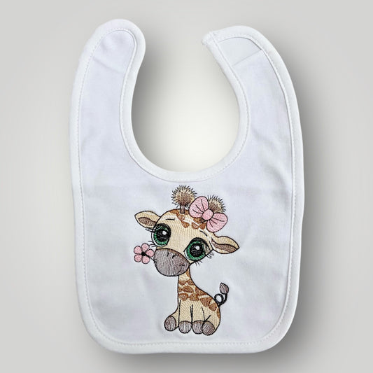 Giraffe Pink - Bib
