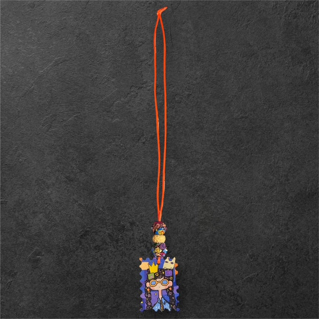 Girl + Cat Forever Beaded Necklace - Sparkles Collection