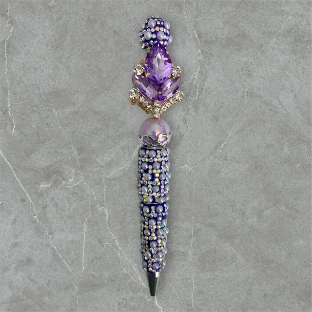 Glistening Blossom - Beaded Pen