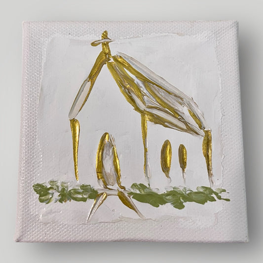 Gold Church - Gospel Art Canvas