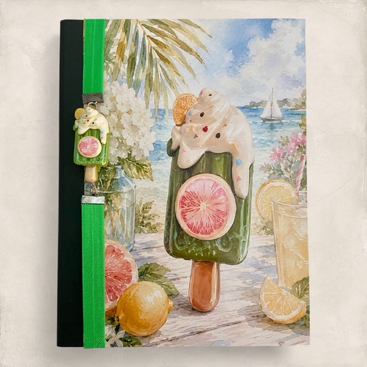 Grapefruit Ice Cream - Composition Notebook and Book Band (full size)