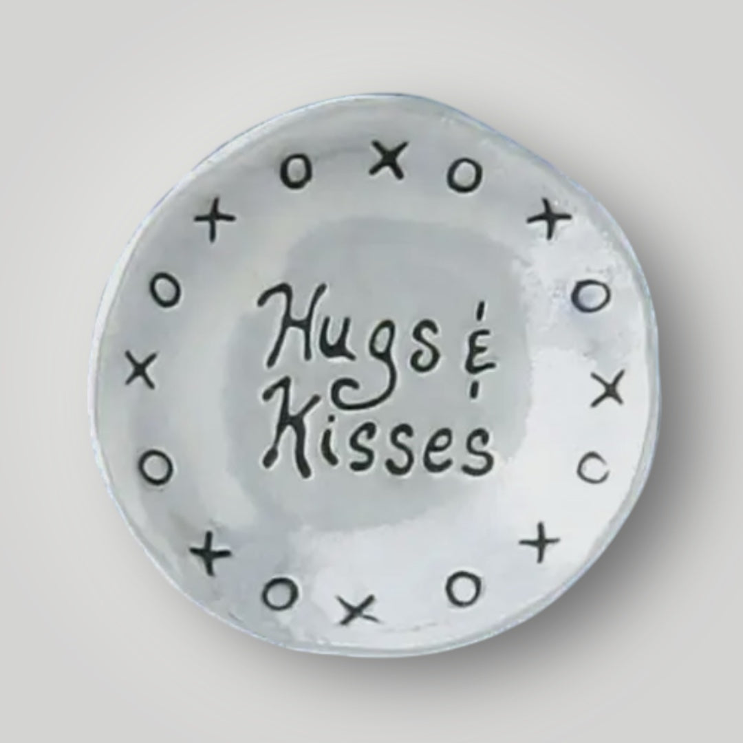 Hugs & Kisses Charm Bowl - Pewter - BW44