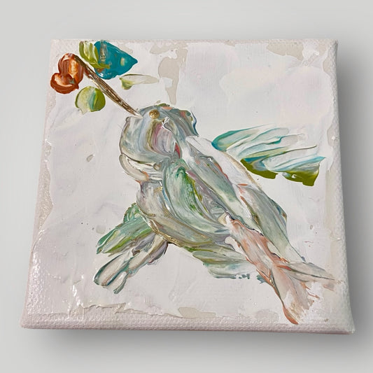 Hummingbird with Flower - Gospel Art Canvas