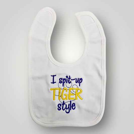 I Spit Up Tiger Style Bib