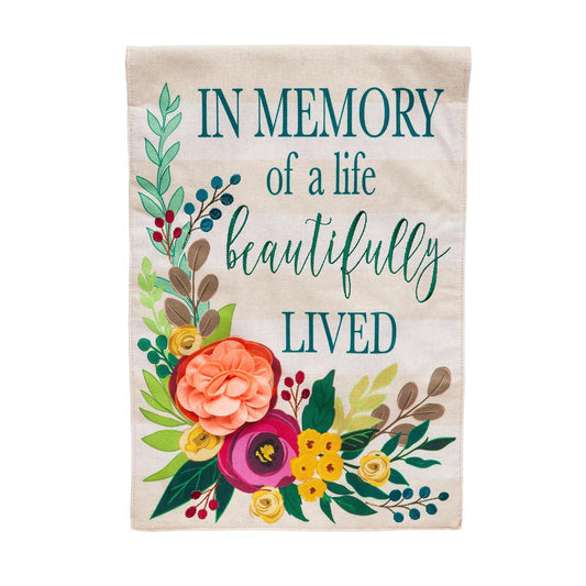 In Memory Garden Flag